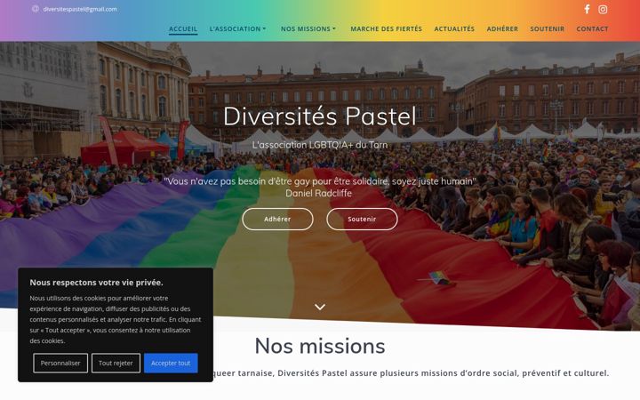 Captura de pantalla de diversitespastel.fr