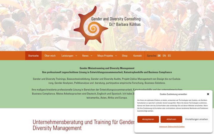 Screenshot of diversity-gender.com