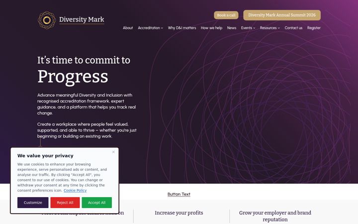 Zrzut ekranu diversity-mark-ni.co.uk