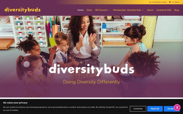 Screenshot of diversitybuds.org