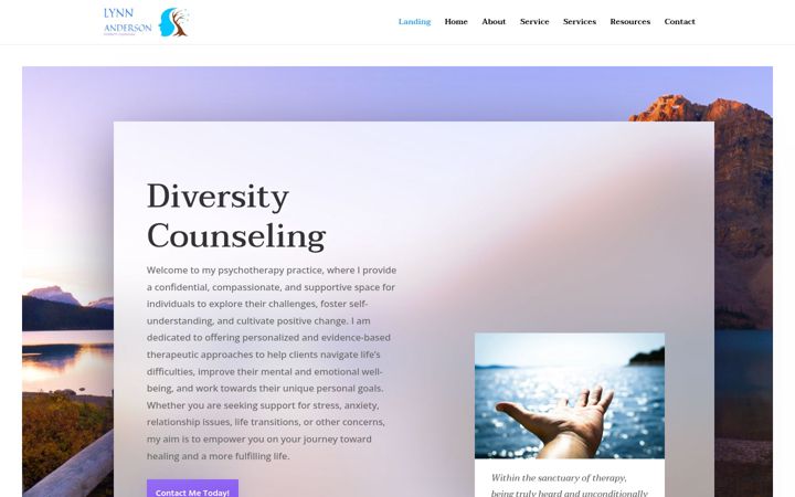 Screenshot of diversitycounseling1.com