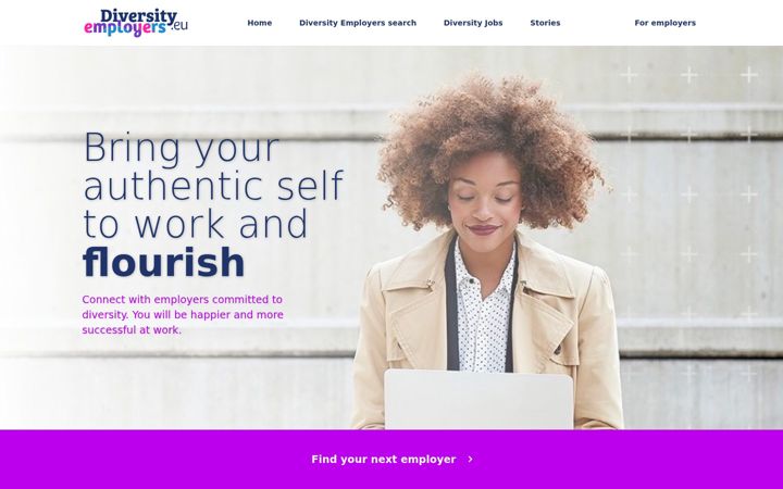 Screenshot of diversityemployers.eu