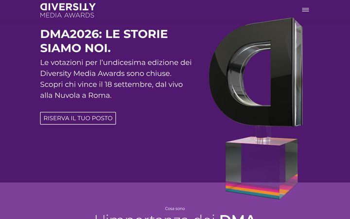 Screenshot of diversitymediaawards.it