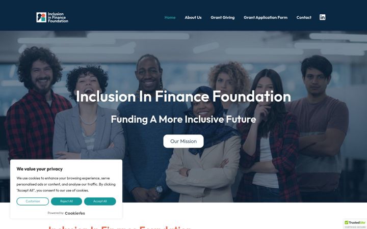 Ekrano kopija diversityprojectcharity.org