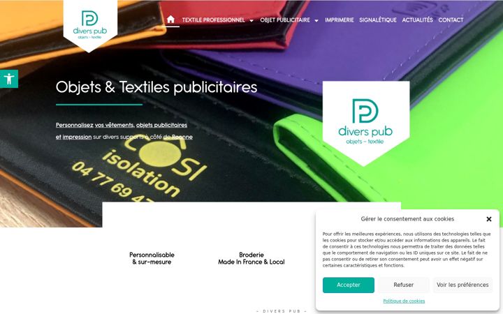 Captura de pantalla de diverspub.fr