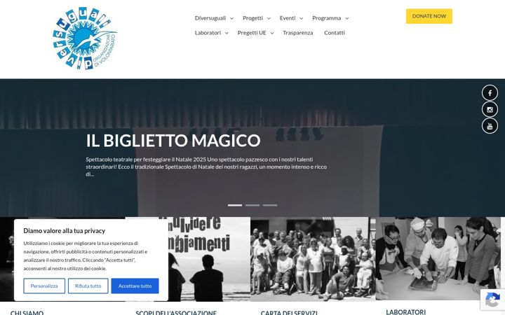 Screenshot of diversuguali.org