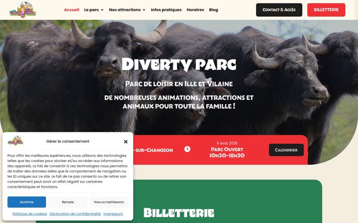 Captura de pantalla de divertyparc.fr