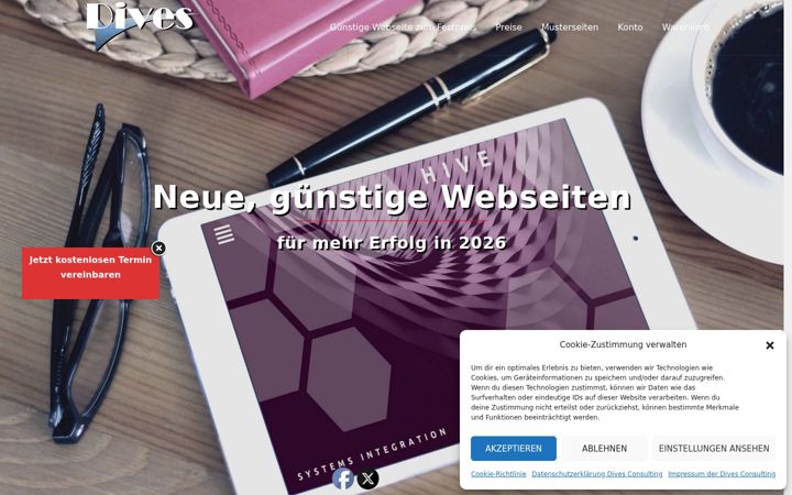 Screenshot of dives-consulting.de
