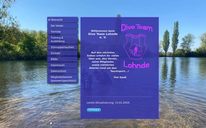 Captura de pantalla de diveteam-lohnde.de