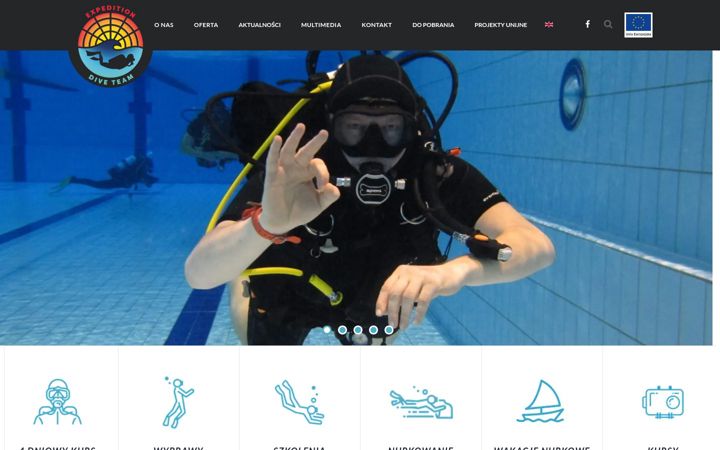 Screenshot of diveteam.pl
