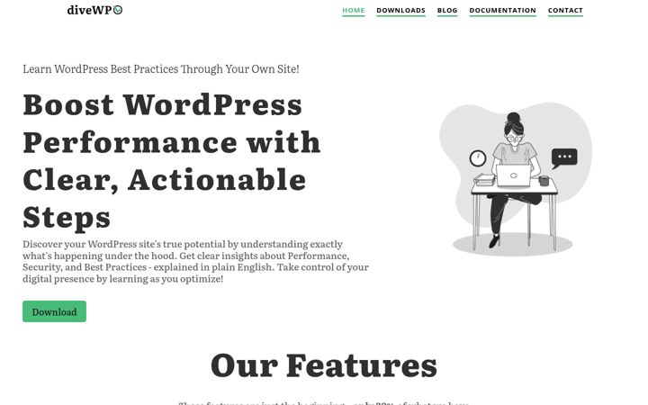 Screenshot of divewp.com