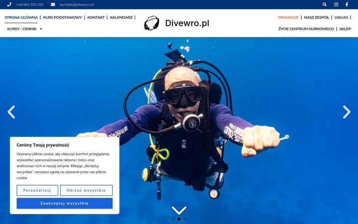 Screenshot of divewro.pl