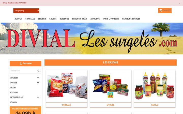 Captura de pantalla de divial.fr