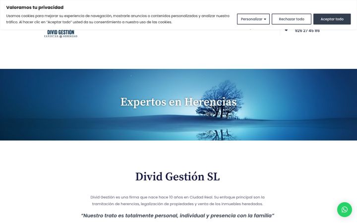 Ekrānuzņēmums no divid-gestion.es