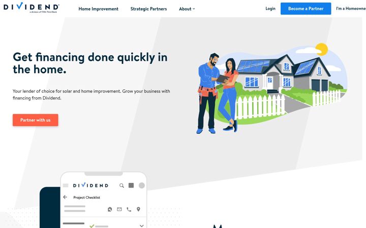Screenshot of dividendfinance.com
