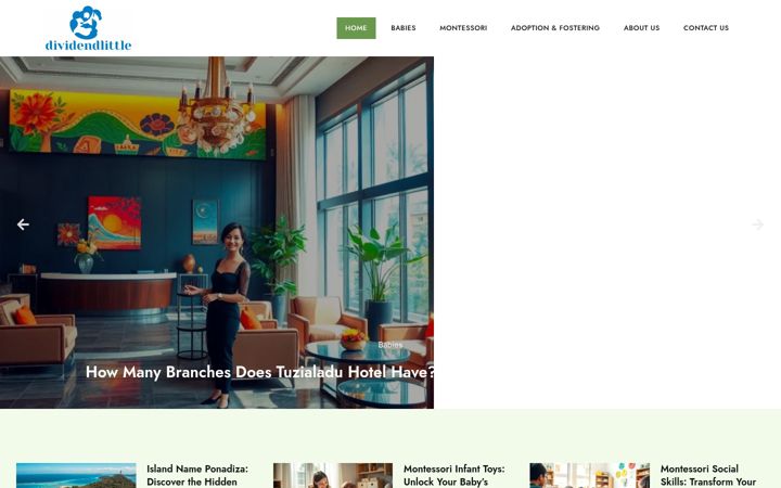Screenshot of dividendlittle.com