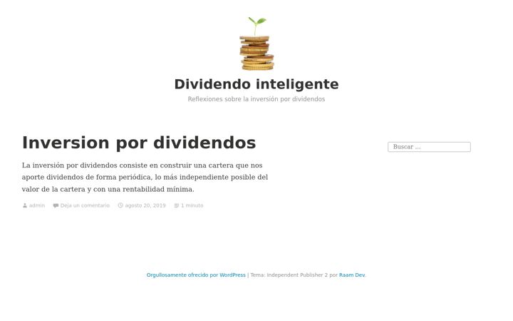 Screenshot of dividendointeligente.com