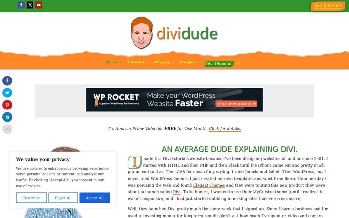Screenshot of dividude.com