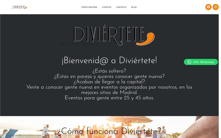 Screenshot of divierteteenmadrid.com