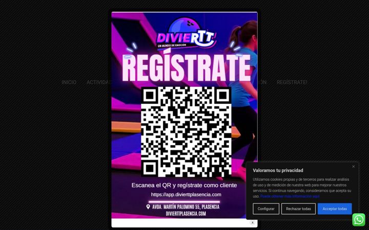 Screenshot of divierttplasencia.com