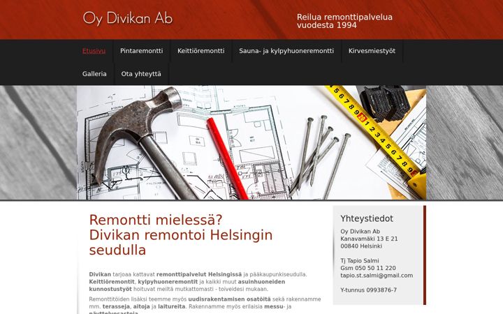 Screenshot di divikan.fi