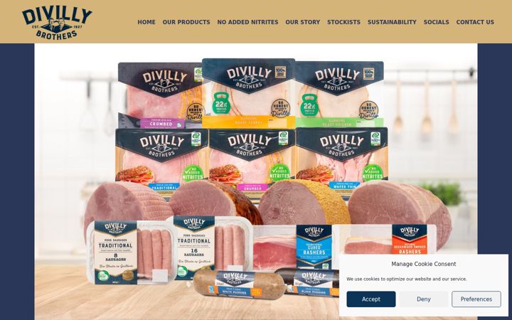 Snímek obrazovky divillymeats.ie