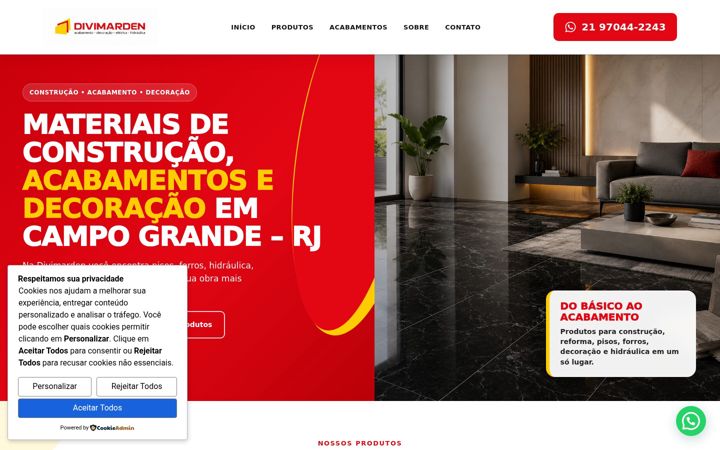 Ekrano kopija divimarden.com.br