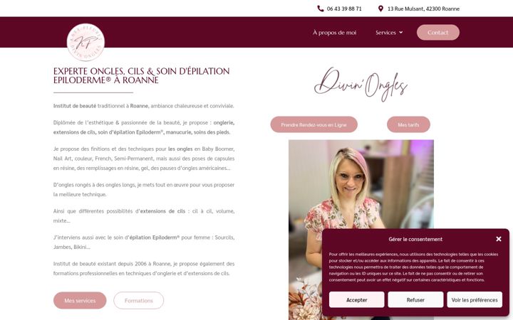 Captura de pantalla de divin-ongles.fr