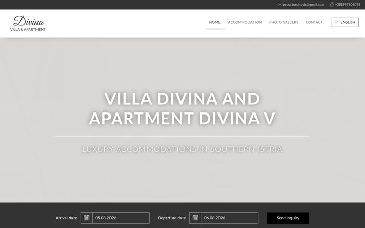 Screenshot of divinacroatia.com