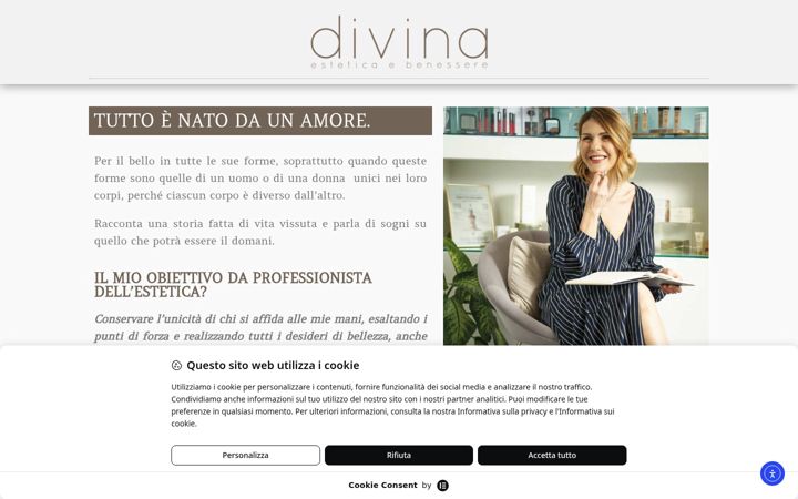 Screenshot of divinaestetica.it