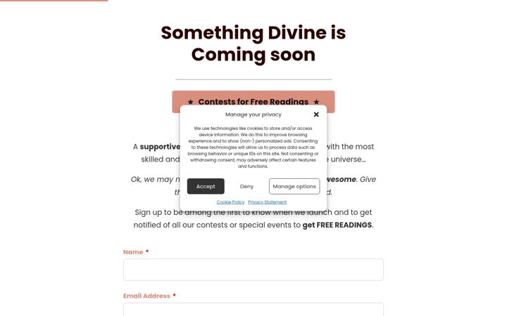 Screenshot of divinaty.com