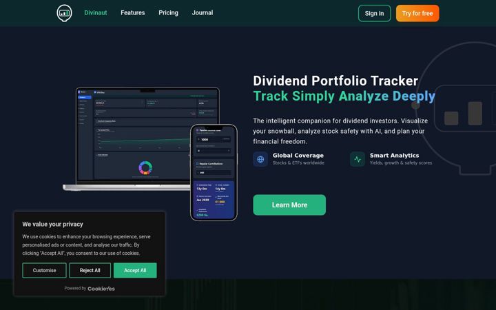 Screenshot of divinaut.com