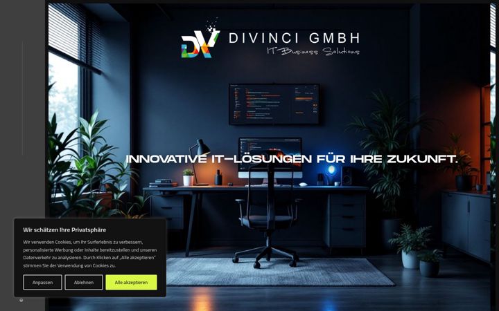 Screenshot of divinci.de