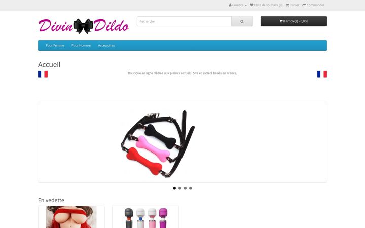 Captura de pantalla de divindildo.fr