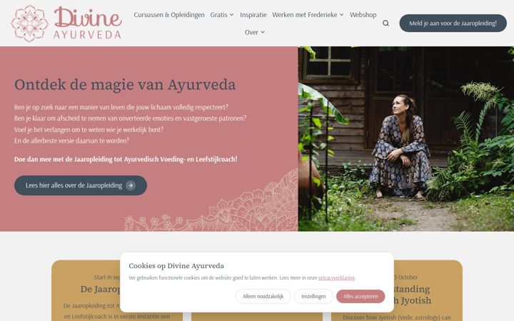 Screenshot of divine-ayurveda.com