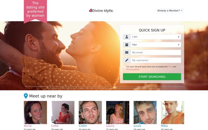 Screenshot of divine-idylle.com
