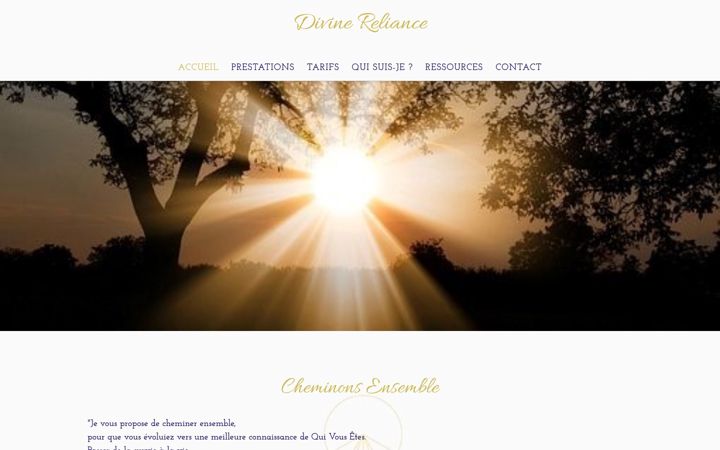 Screenshot of divine-reliance.com