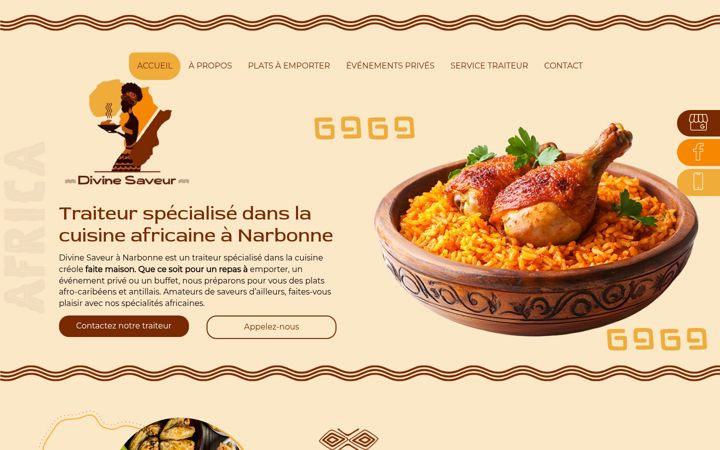 Captura de pantalla de divine-saveur.fr