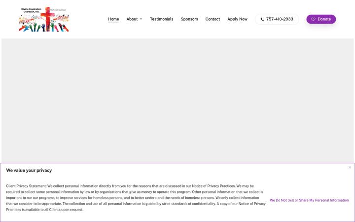 Screenshot of divineio.org