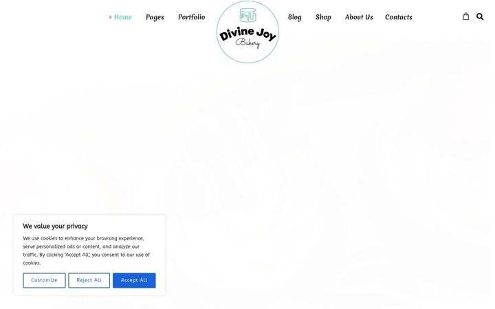 Screenshot di divinejoybakery.co.uk