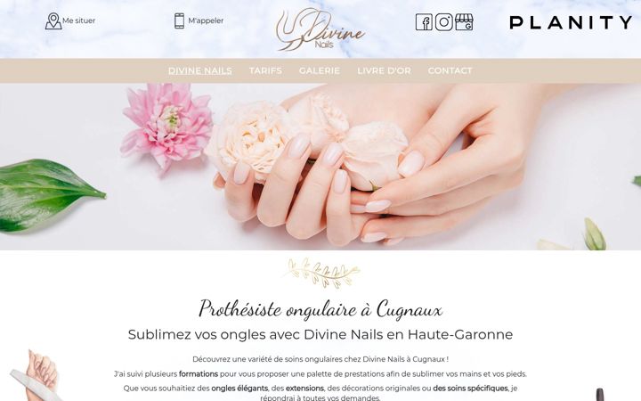 Captura de pantalla de divinenails.fr