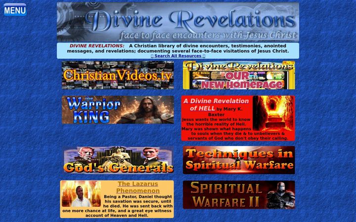 Screenshot of divinerevelations.info