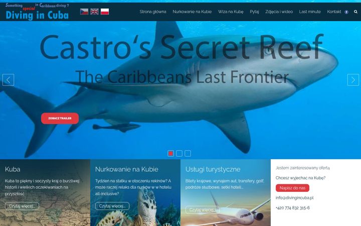 Screenshot of divingincuba.pl