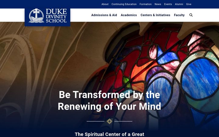 Screenshot di divinity.duke.edu
