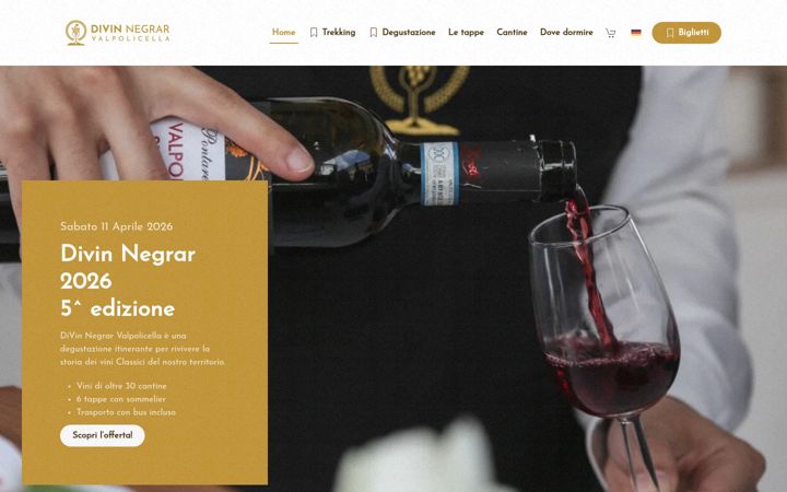 Screenshot of divinnegrarvalpolicella.it