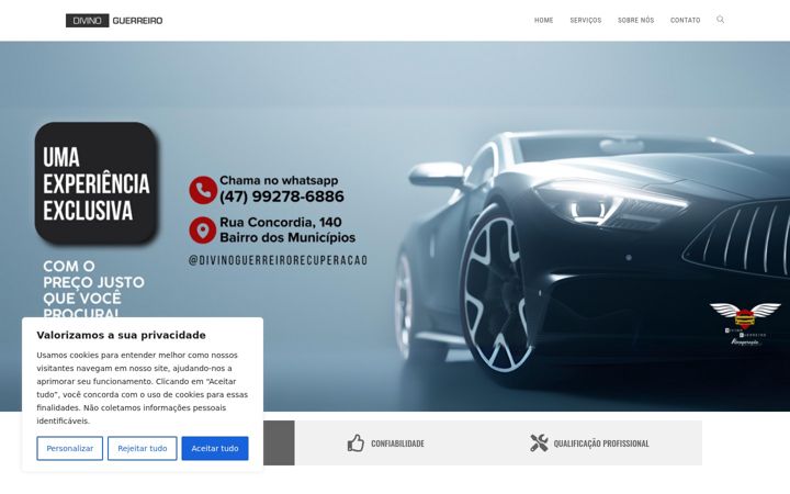 Képernyőkép: divinoguerreiro.com.br