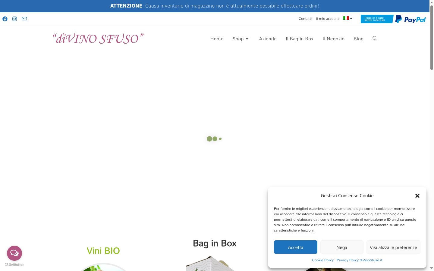Screenshot tal-banner tal-kunsens muri qabel kwalunkwe interazzjoni