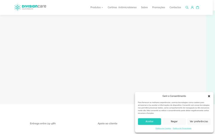 Ekraanipilt saidist divisioncare.pt