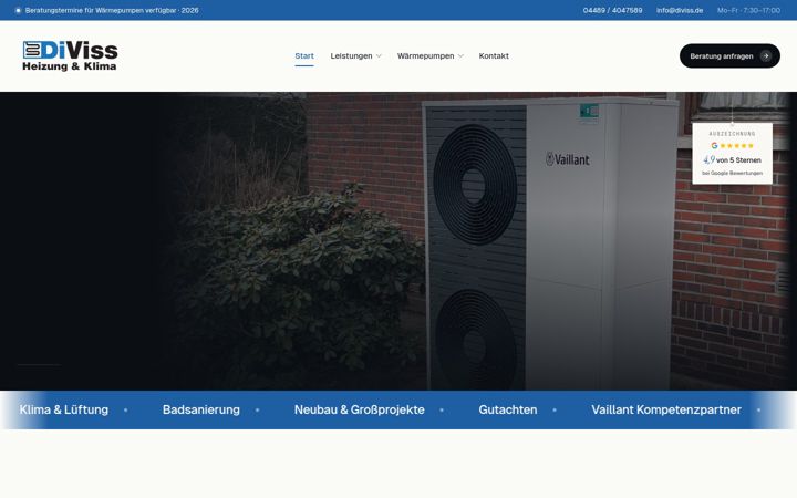 Screenshot of diviss.de