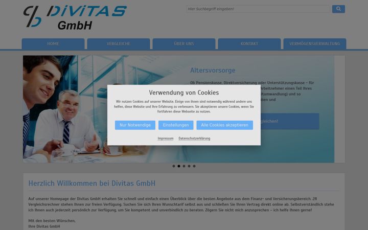 Screenshot of divitas.de